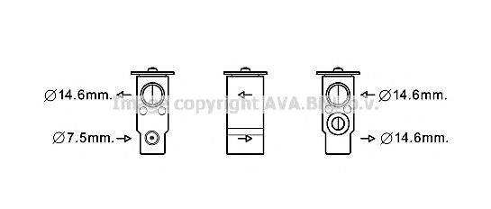 AVA QUALITY COOLING HY1397 Розширювальний клапан, кондиціонер