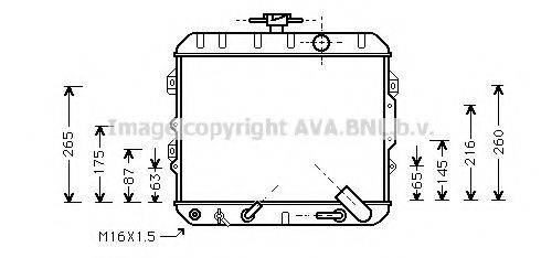 AVA QUALITY COOLING HY2010 Радіатор, охолодження двигуна