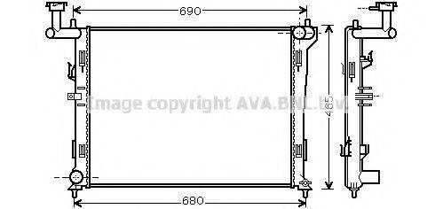 AVA QUALITY COOLING HY2179 Радіатор, охолодження двигуна