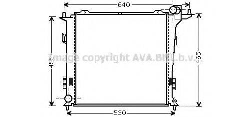 AVA QUALITY COOLING HY2207 Радіатор, охолодження двигуна