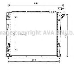 AVA QUALITY COOLING HY2339 Радіатор, охолодження двигуна