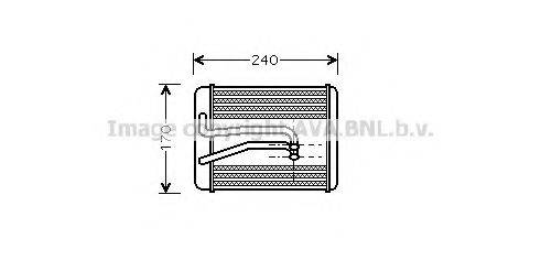 AVA QUALITY COOLING HY6119 Теплообмінник, опалення салону