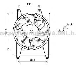 AVA QUALITY COOLING HY7544 Вентилятор, охолодження двигуна