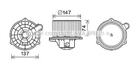 AVA QUALITY COOLING HY8427 Електродвигун, вентиляція салону