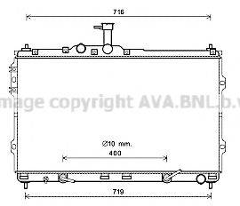 AVA QUALITY COOLING HYA2402 Радіатор, охолодження двигуна