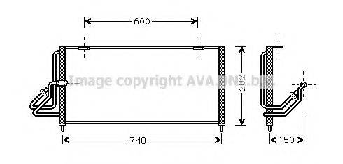 AVA QUALITY COOLING JE5026 Конденсатор, кондиціонер