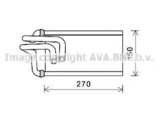 AVA QUALITY COOLING JE6070 Теплообмінник, опалення салону