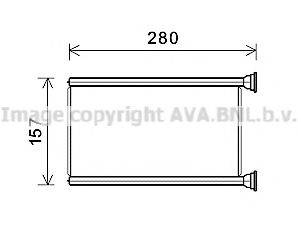 AVA QUALITY COOLING JEA6069 Теплообмінник, опалення салону