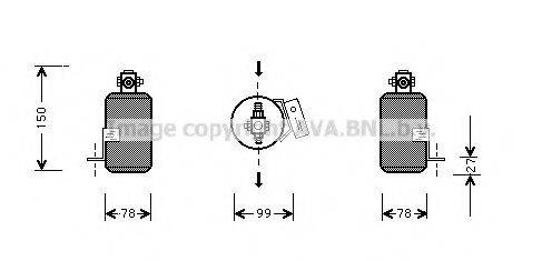 AVA QUALITY COOLING JED015 Осушувач, кондиціонер