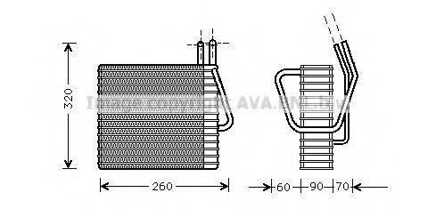 AVA QUALITY COOLING JEV025 Випарник, кондиціонер