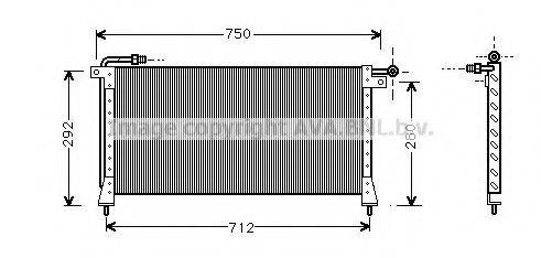 AVA QUALITY COOLING JR5016 Конденсатор, кондиціонер