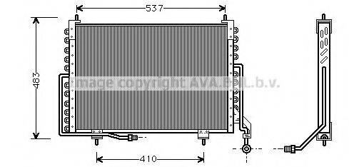 AVA QUALITY COOLING JR5018 Конденсатор, кондиціонер