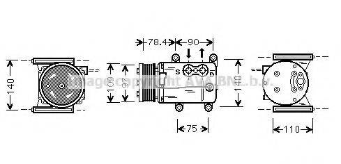 AVA QUALITY COOLING JRAK026 Компресор, кондиціонер