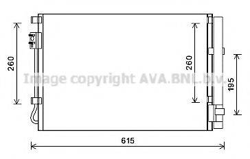 AVA QUALITY COOLING KA5207D Конденсатор, кондиціонер