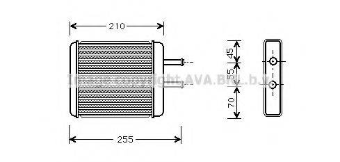 AVA QUALITY COOLING KA6010 Теплообмінник, опалення салону