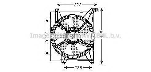 AVA QUALITY COOLING KA7512 Вентилятор, охолодження двигуна