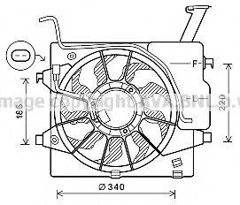 AVA QUALITY COOLING KA7538 Вентилятор, охолодження двигуна