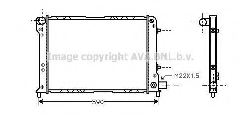 AVA QUALITY COOLING LC2045 Радіатор, охолодження двигуна