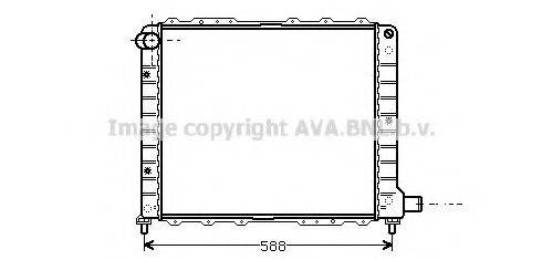 AVA QUALITY COOLING LC2053 Радіатор, охолодження двигуна