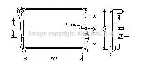 AVA QUALITY COOLING LC2088 Радіатор, охолодження двигуна