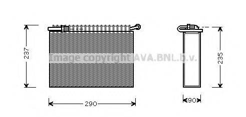 AVA QUALITY COOLING LCV006 Випарник, кондиціонер