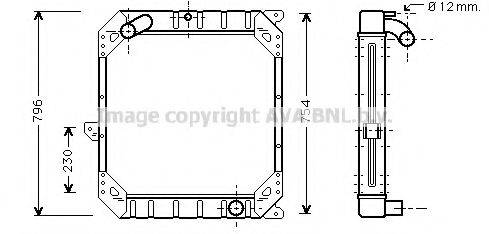 AVA QUALITY COOLING ME2104 Радіатор, охолодження двигуна