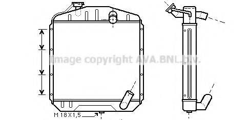 AVA QUALITY COOLING ME2134 Радіатор, охолодження двигуна