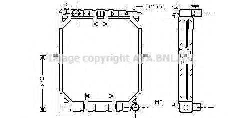 AVA QUALITY COOLING ME2169 Радіатор, охолодження двигуна