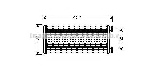 AVA QUALITY COOLING ME6248 Теплообмінник, опалення салону