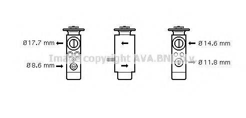 AVA QUALITY COOLING MS1094 Розширювальний клапан, кондиціонер