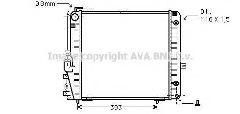 AVA QUALITY COOLING MS2086 Радіатор, охолодження двигуна