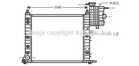 AVA QUALITY COOLING MS2216 Радіатор, охолодження двигуна