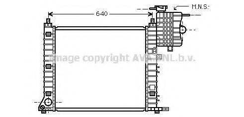 AVA QUALITY COOLING MS2348 Радіатор, охолодження двигуна