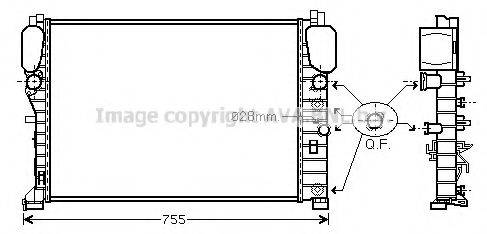 AVA QUALITY COOLING MS2394 Радіатор, охолодження двигуна