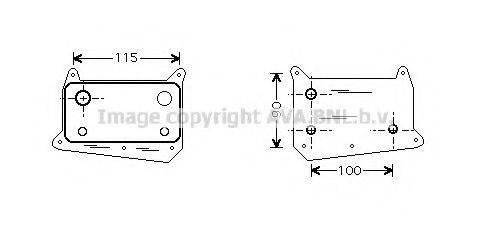 AVA QUALITY COOLING MS3318 масляний радіатор, моторне масло