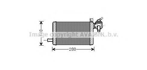 AVA QUALITY COOLING MS6483 Теплообмінник, опалення салону