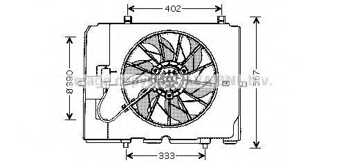 AVA QUALITY COOLING MS7502 Вентилятор, охолодження двигуна