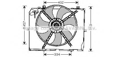 AVA QUALITY COOLING MS7503 Вентилятор, охолодження двигуна