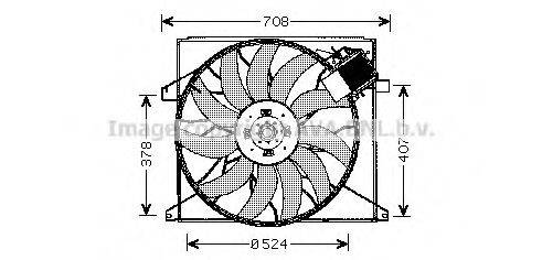 AVA QUALITY COOLING MS7519 Вентилятор, охолодження двигуна