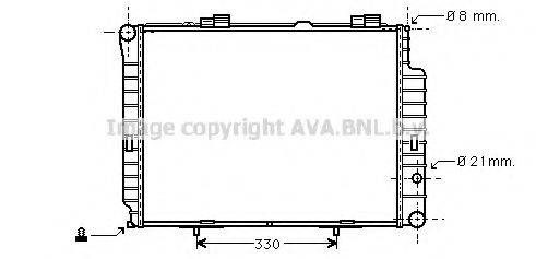 AVA QUALITY COOLING MSA2191 Радіатор, охолодження двигуна