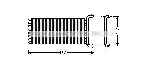 AVA QUALITY COOLING MSA6441 Теплообмінник, опалення салону