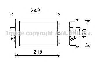 AVA QUALITY COOLING MSA6649 Теплообмінник, опалення салону