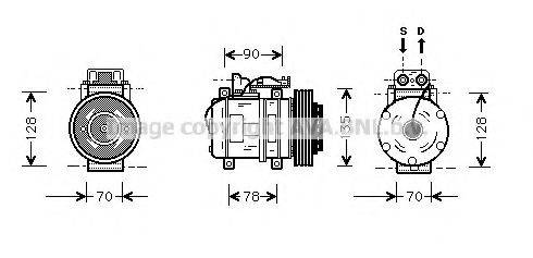 AVA QUALITY COOLING MSK062 Компресор, кондиціонер