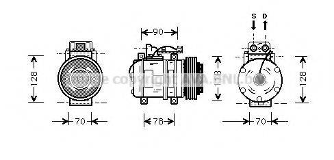 AVA QUALITY COOLING MSK275 Компресор, кондиціонер