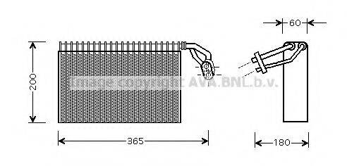 AVA QUALITY COOLING MSV317 Випарник, кондиціонер