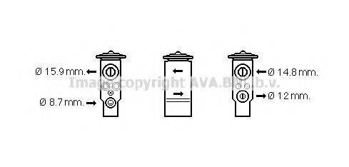 AVA QUALITY COOLING MT1238 Розширювальний клапан, кондиціонер