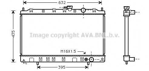 AVA QUALITY COOLING MT2126 Радіатор, охолодження двигуна