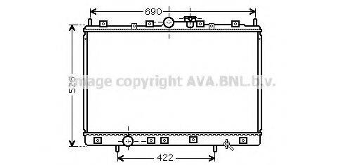 AVA QUALITY COOLING MT2189 Радіатор, охолодження двигуна