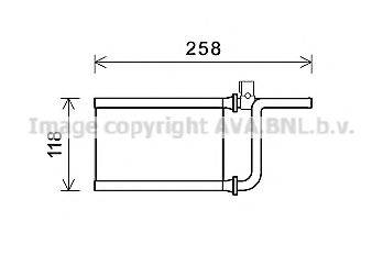 AVA QUALITY COOLING MT6254 Теплообмінник, опалення салону