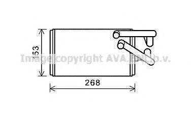 AVA QUALITY COOLING MT6259 Теплообмінник, опалення салону